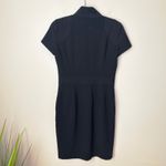 St. John Collection  Zip Front Marocain‎ Crepe Dress Black Size 4 MSRP $1,295 Photo 2