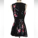 Free People  Black Floral Mini Dress Photo 1