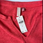 Pilcro Anthropologie  Lightweight Orange/Red Ruffle Sweater Size X-Small Photo 11