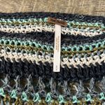 Free People Blue Bell Sleeved Striped Long Sleeve Silk Crochet Knit Top Size S Photo 1