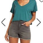 BP NWT . V-neck Dolman Crop T-shirt In Green Moss size large Photo 0