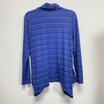41 Hawthorn Womens Cardigan Top Long Sleeve Open Front Blue Gray Striped size M Size M Photo 7