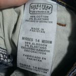 SIGNATURE BY LEVI STRAUSS | Mid Rise Straight Medium Wash Blue Jeans 14 Medium Photo 4