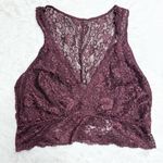 Soma Burgundy Lace Racerback Bralette Size Small Photo 0