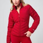 Fabletics Women's Lightweight Adventure Red Quilted Jacket Photo 12