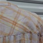 Ulla Johnson  Fayette Shirt Dress Women's Sz 8 Lilac Plaid Button Front Boho Chic Photo 10