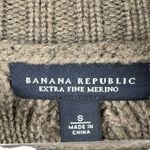 Banana Republic ‎ Merino Wool Cable Knit Short Sleeve Sweater Top Small Fisherman Photo 2