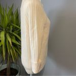 Saks 5th Avenue Saks Fifth Avenue Luxurious 100% Cashmere Cream Ribbed Sweater - Size Small Photo 1