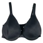 Cacique 44G Bra Black Satin Full Coverage Stretch Plus Size Lane Bryant 101 Photo 0