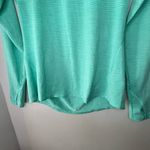 Athleta Aqua Green Shadow Stripe Chi Long Sleeve Top Women’s Size Medium Photo 3