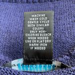 Good Clothes Collection Blue with Blossoms Short Sleeve Knit Sweater size Medium Photo 3