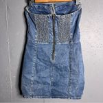 Edikted Alissa denim mini dress in size Large Photo 3