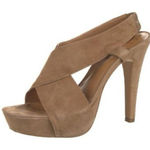 Diane Von Furstenberg Diane Von Furstenburg Zia Beige Suede Platform Sandals size 8.5 Photo 0
