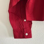 Everlane The Way-Short Shirt in Silky Cotton in Merlot, Size Medium Photo 6
