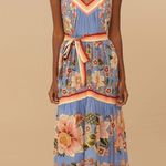 Farm Rio  Blue Superbloom Tapestry Maxi Dress M Photo 0