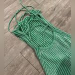 Amazon Summer Green Striped Halter Romper Photo 12