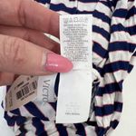 Victoria's Secret  OS Jersey Knit Scarf Navy White Pink Striped Super Soft NEW Photo 6