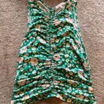 WAYF Floral Ruched Crop Top Size Large Photo 3