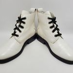 Abound White  Combat Side Zip Lace Up Boot Size 8.5 Photo 8