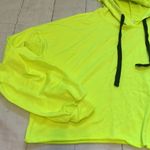 Neon Babe Crop Hoodie Yellow Size XL Photo 4