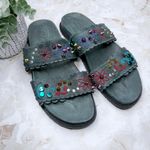 Free People Callie Spellbound Studded Embellished Leather Sandal Sides Spike 9.5 Photo 1