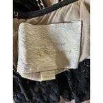 Anthropology Champagne & Strawberry Black Lace Shift Dress Gold Chain Accent M Size M Photo 5