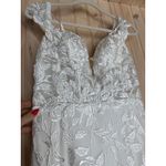 Lulus NWT  Precious Romance White Embroidered Off-the-Shoulder Maxi Dress Bride 6 Photo 4