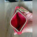 Victoria's Secret  Women’s Vintage Red Coin Purse‎ Mini Zip Wallet Photo 3