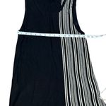 Donna Karan DKNY Asymmetrical Sheath Dress | Black White‎ | Size M Photo 9