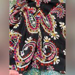 Anthropologie HD in Paris asymmetrical hem paisley floral silk cami, size 6 Photo 4