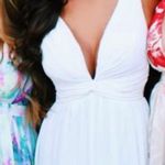 Red Dress Boutique  White Deep V Formal Dress Photo 0