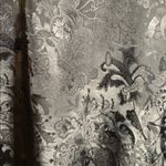 Victoria's Secret Vintage Victoria’s Secret Gold Elegant Beaded Black Brocade Lace Kimono Robe Photo 4