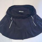 Athleta Athlete tennis skirt 8 black reflective shorts mini elastic waist pockets Photo 7