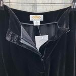 Talbots  Wide Leg Pants Womens 2‎ Black Velvet Rayon Silk Blend NEW Photo 5