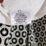 Milly  OF NEW YORK Size 2 Black White Embroidered Sleeveless Shift Dress Photo 3