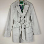 Anthropologie Idra by  Women’s Minimalist Belted Trench Coat Beige Women’s Size 6 Photo 0