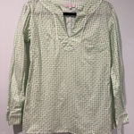 Kayce Hughes Top Womens 6 Cotton Lightweight Cottage Vacation Travel Prairie Green Photo 0