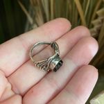 Russian Shungite Solid Sterling Silver Israeli Style Ring Size 7 Photo 7