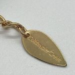 Coldwater Creek Necklace Black Graduated Bead Blue Gold Tone Rhinestones 36" Photo 3