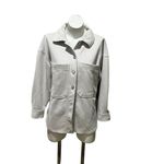 Truth by Republic Women's Gray Shirt Jacket Size S Petites Casual Photo 2