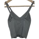 Abercrombie & Fitch Womens Blue Gray Ribbed Knit Crop Top Tank Top Shirt Size XS Photo 1