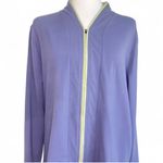 L.L. Bean Women’s Lavender Zip Jacket Size XL Stretch Nylon‎ Blend Full Zip Purple Photo 2