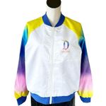 Disney NWT  Walt  World Jacket  White Castle Mickey Mouse Windbreaker Photo 3