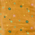 Abound New  Floral Print Linen Blend Square Neck Cropped Tank Top Orange Photo 7