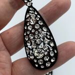 Amrita Singh  Austrian Crystal Jet Black Crystal Earrings Photo 3