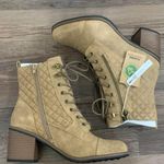 White Mountain Tan Dorsett Lace Up Combat Boots Photo 3