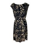 Covington  Woman Black and tan Beige Floral Sleeveless floral dress 18 W Photo 2