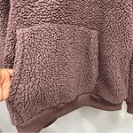American Eagle  light Purple Sherpa Pullover Hoodie Size large kangaroo pocket Photo 2
