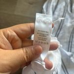 frame denim Frame white and black embroidered ruffle trim halter top. Size L Photo 11