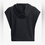 Under Armour Women's Standard Rival Terry Short Sleeve Hoodie, (001 Black Medium Photo 3